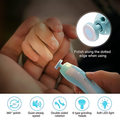 Electric Baby Nail Trimmer || Premium LED Baby Nail Trimmer Set